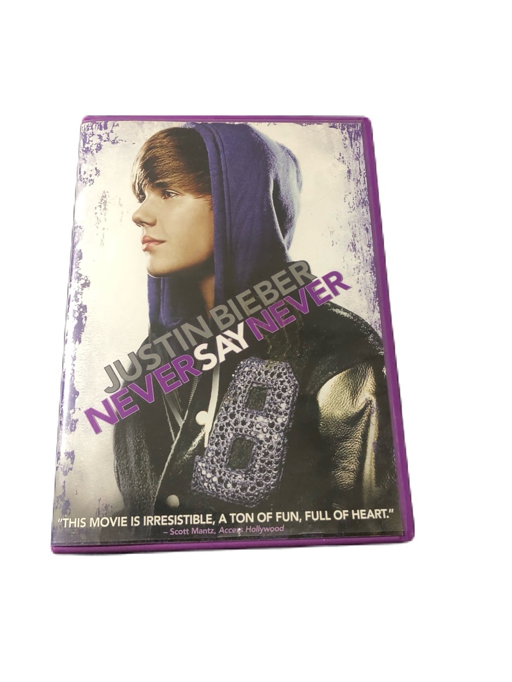 Justin Bieber Never Say Never DVD - Purple Accent